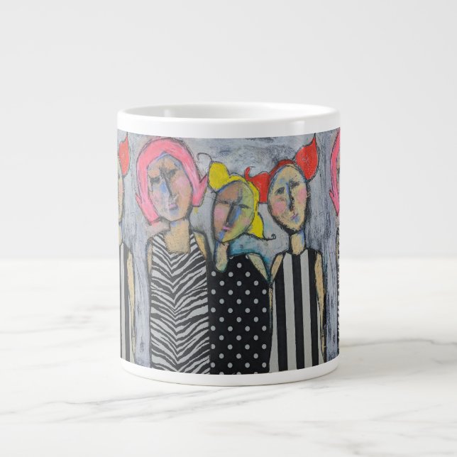 Jumbo-Tasse - Wilde Frauen tun (Vorderseite)