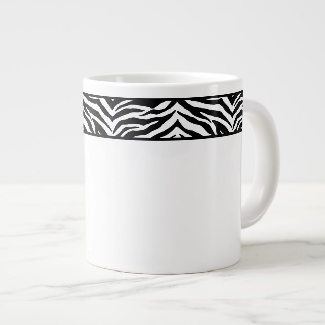 Jumbo Tasse-Zebra Print Jumbo-Tasse (Vorderseite Rechts)