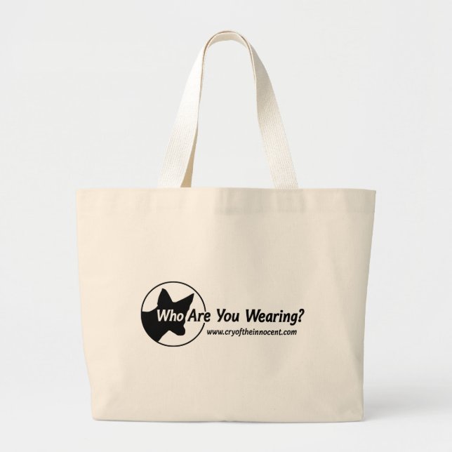 Jumbo Tote Bag (Wer trägt ihr?) Jumbo Stoffbeutel (Vorne)