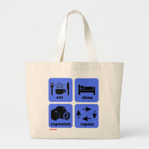 Jumbo Tote Tasche "EAT, SLEEP...2"
