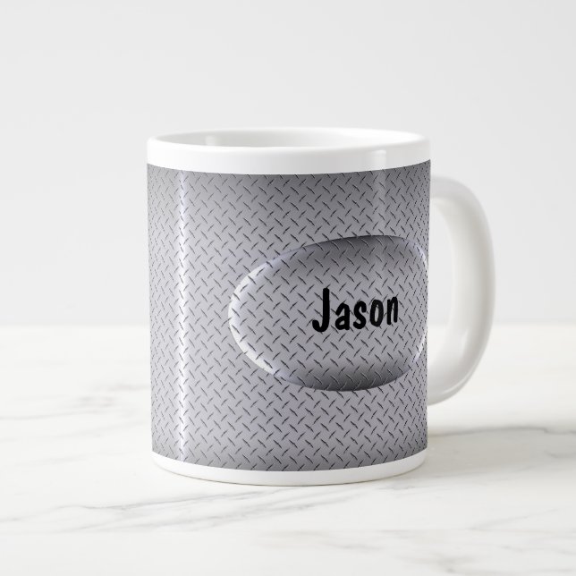 Jumbo Typ Monogram-Kaffeemugs Jumbo-Tasse (Vorderseite Rechts)