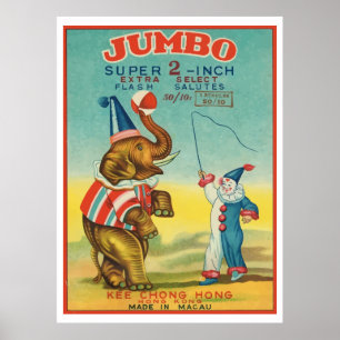 Jumbo (Vintager chinesischer Firecracker) Poster