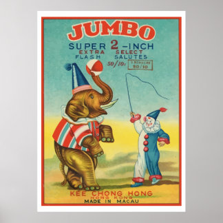 Jumbo (Vintager chinesischer Firecracker) Poster