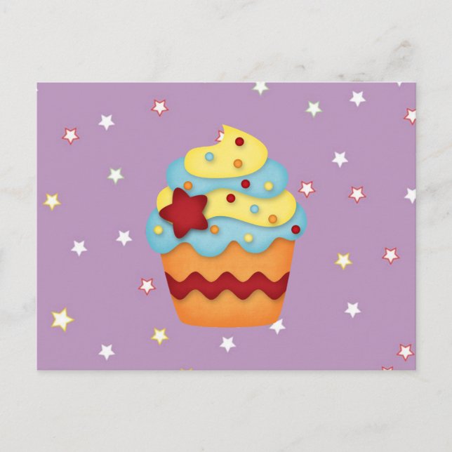 Jummy Cupcake Postkarte (Vorderseite)