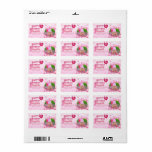 Jump and Play Birthday Invitation Photo Card  Adressaufkleber<br><div class="desc">Make their special day unforgettable with this elegant and cheerful personalized birthday design. Featuring a soft pink balloon background, a custom photo frame, and a "Elizabeth Reese" banner, this layout balances playful celebration with a sophisticated touch. The heartfelt message and magenta accents make it a perfect choice for daughters, friends,...</div>