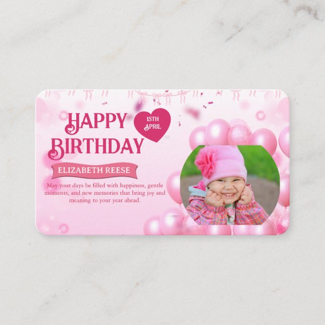 Jump and Play Birthday Invitation Photo Card  Begleitkarte (Vorderseite)