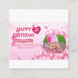 Jump and Play Birthday Invitation Photo Card  Begleitkarte