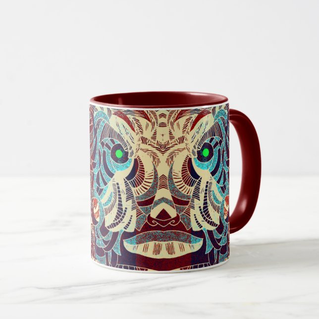 Jump-Around-Ghost-Maske-Tasse Tasse (VorderseiteRechts)