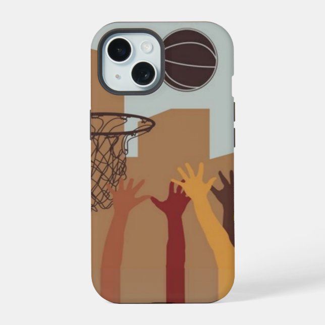 Jump Ball Basketball - iPhone 15 Hülle (Rückseite)
