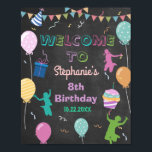 Jump Birthday Chalkboard Kid Trampolin Willkommen Poster<br><div class="desc">Personalisieren Sie dieses phantastische Jump Birthday Chalkboard Kid Trampolin Party Willkommensplakat mit Ihren Details einfach und schnell. Alle Texte sind editierbar! Für eine erweiterte Anpassung dieses Designs,  wählen Sie einfach die Schaltfläche 'Anpassen / Diese Vorlage personalisieren' oben! Matching Artikel in der Sammlung verfügbar!</div>