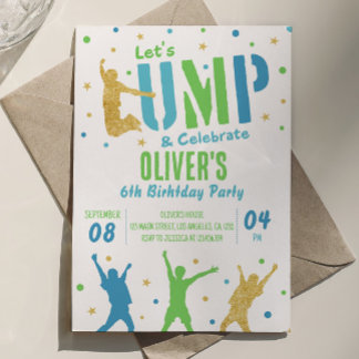 Jump Birthday Einladung Indoor Trampolin Park
