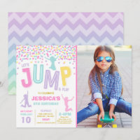 Jump Birthday Einladung Jump Trampolin Party