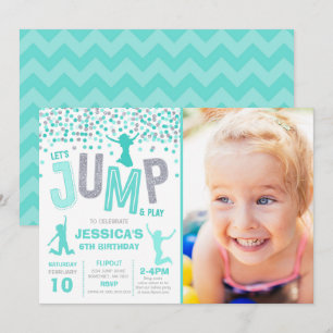 Jump Birthday Einladung Jump Trampolin Party