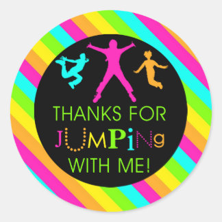 Jump Birthday Girl Matching Danke Stickers