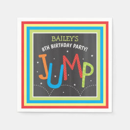 Jump Birthday Party Trampoline Bounce House Serviette