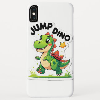Jump Dino - Aufkleber für spielerische Cartoon Case-Mate iPhone Hülle