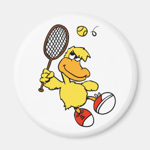 Jump Duck Tennis Hintergrundfarbe auswählen Magnet