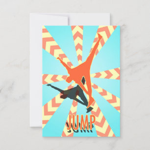 "JUMP"-Einladung für Kinder Einladung