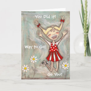 Jump for Joy - Congratulations Card Karte