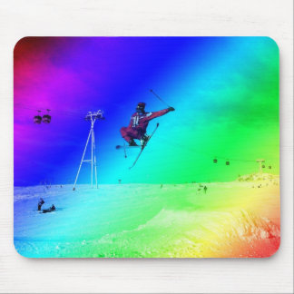 Jump in den Bergen Mousepad