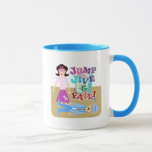 Jump Jive und Versagend Swing Dance Funny Slogan Tasse