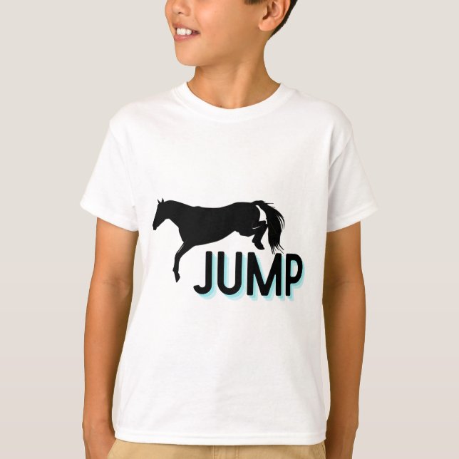 jump jumper horse equestrian T-Shirt (Vorderseite)