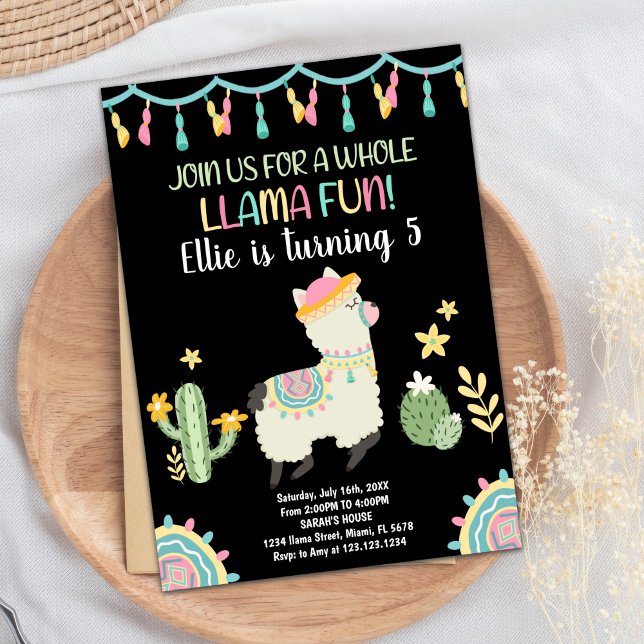 Jump Llama Birthday Einladungen (Jump Llama Birthday Invitations)