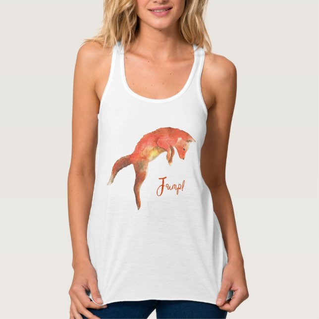 Jump Niedlich Red Fox Tank Top (Vorderseite)