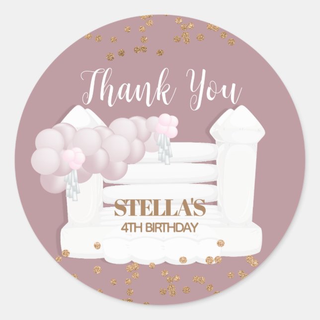 Jump Party Bounce House Aufkleber (Vorderseite)