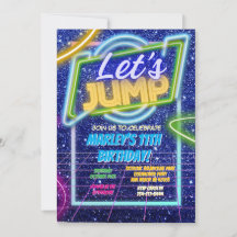 Jump Party Bounce Neon Trampolin Park