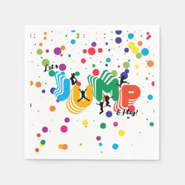 Jump Play Trampolin Park Party Kindergeburtstag Serviette