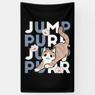 Jump Purr Jump: Spielerisches Cat Design mit Spaß  Banner