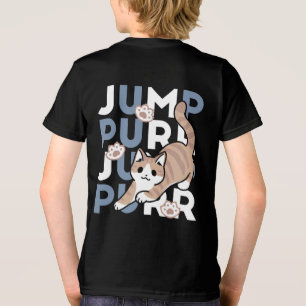 Jump Purr Jump: Spielerisches Cat Design mit Spaß  Tri-Blend Shirt