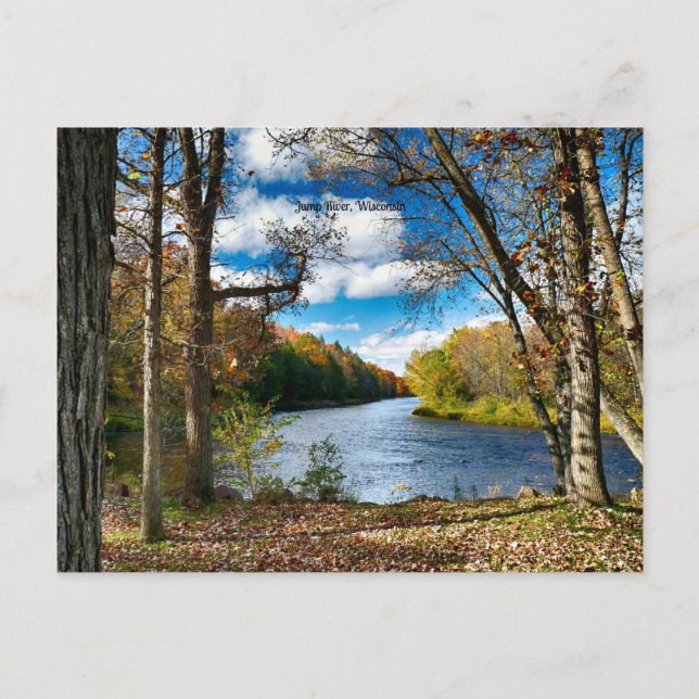 Jump River, Wisconsin Postkarte (Vorderseite)