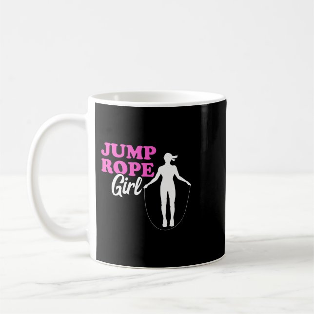 Jump Rope Girl Rope Jumping Frau Skipping Rope Gy Kaffeetasse (Links)