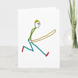 Jump Rope Skipping Stickman Karte