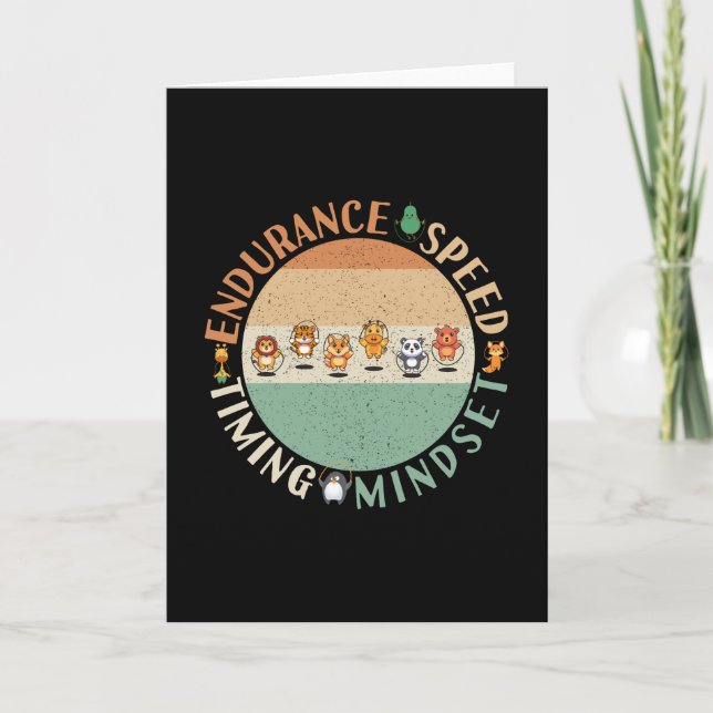 Jump Roping - Rope Skipping Mindset Karte (Vorderseite)