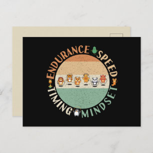 Jump Roping - Rope Skipping Mindset Postkarte