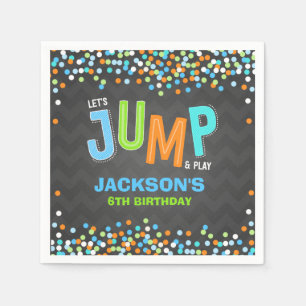 Jump Trampolin Geburtstagsparty Supplies Dekor Serviette