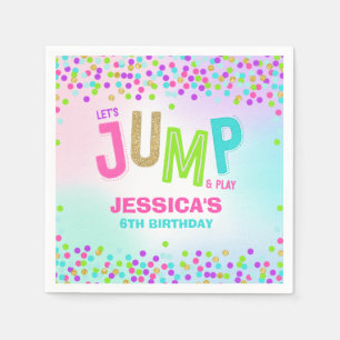 Jump Trampolin Geburtstagsparty Supplies Dekor Serviette