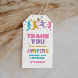 Jump Trampoline Park Geburtstag Party Gefallen Geschenkanhänger