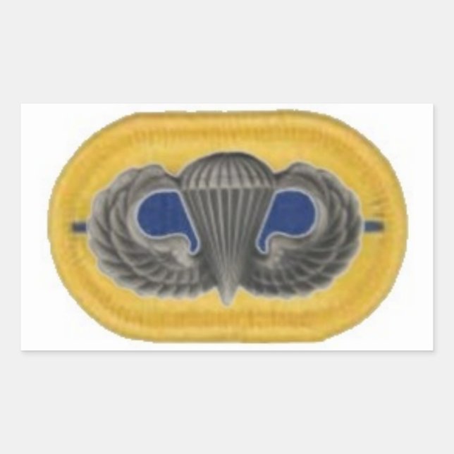 Jump Wings on 1st Bn 504th Infantry Oval Stickers (Vorderseite)