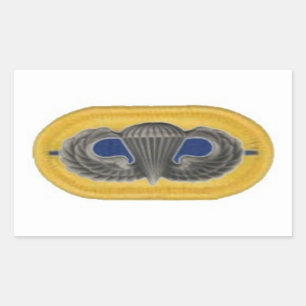 Jump Wings on 1st Bn 504th Infantry Oval Stickers