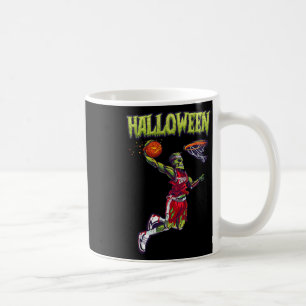 Jump Zombie Bysketbyll Dunk Player Halloween Pumpk Kaffeetasse