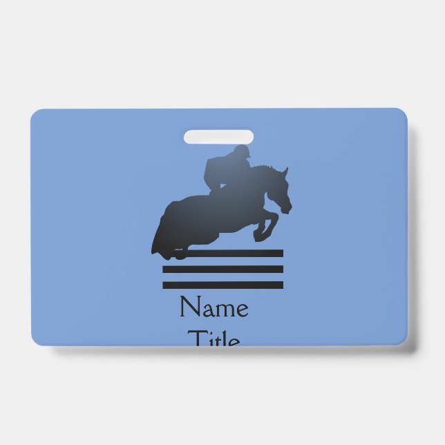 Jumper Clearing an Hindernis. Ausweis (Front)