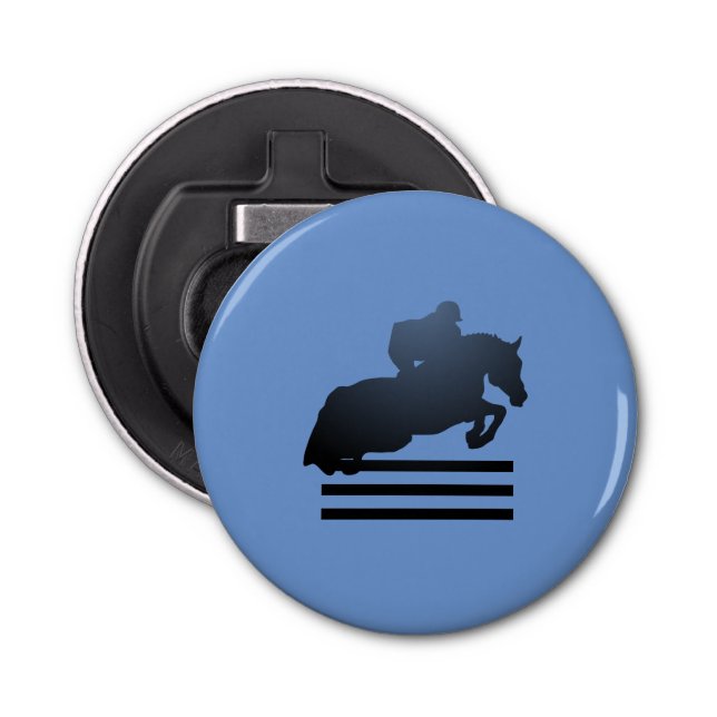 Jumper Clearing an Hindernis. Flaschenöffner (Vorderseite)