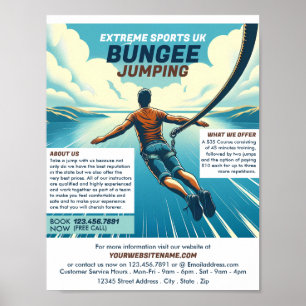Jumper Design - Werbung für Bungee Jumping Course Poster