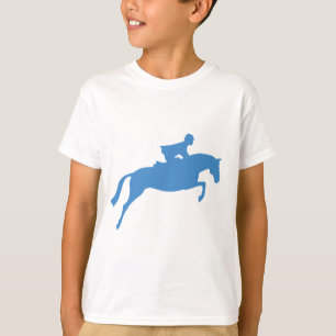 Jumper Horse Silhouette (blau) T-Shirt