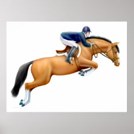 Jumper-Pferd anzeigen Poster
