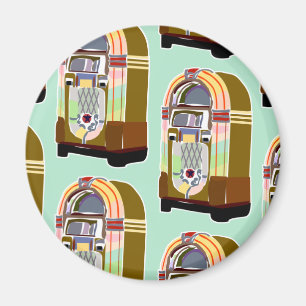 Jumpin Jukebox Pattern Magnet